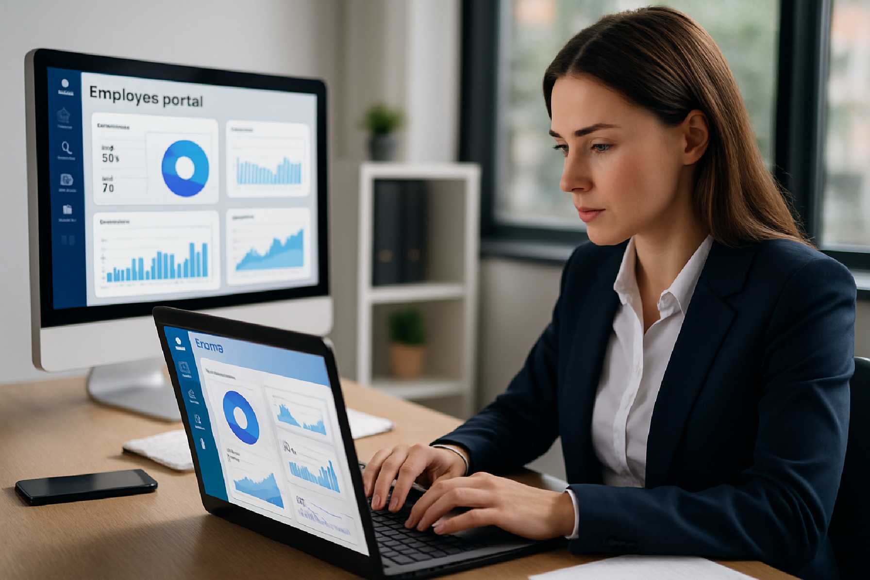 פורטל עובדים עם חיבור למערכת CRM