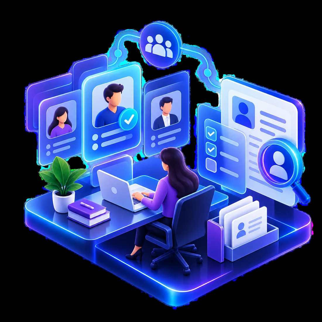 איור אוטומציה למחלקת משאבי אנוש